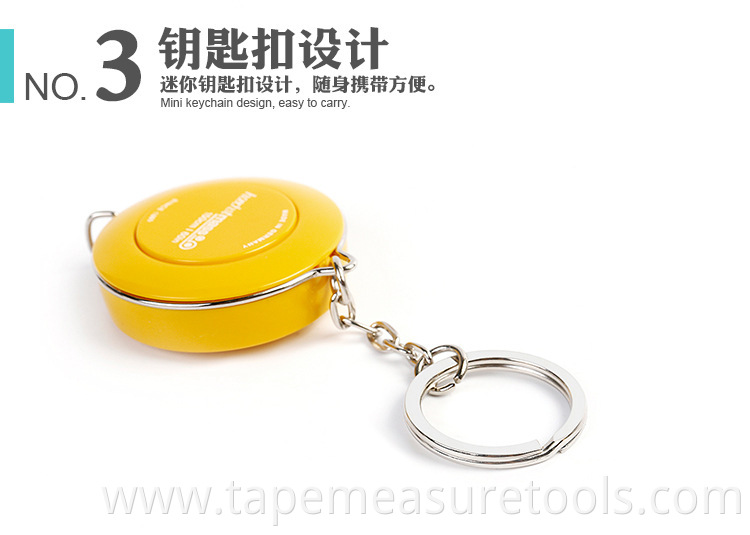 Mini portable tailoring small tape measure measuring waist circumference soft ruler cute home fitness tape measure